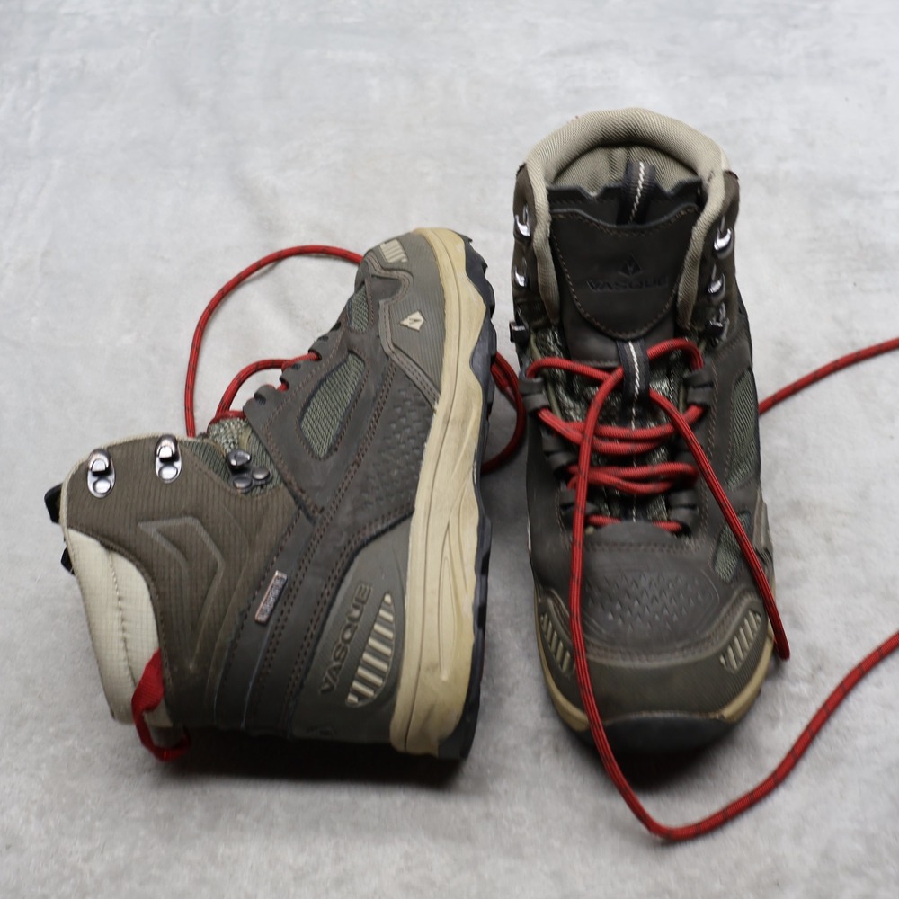 Vasque Youth 3 Breeze Boots Green Leather Mesh Trail Hiking Waterproof Ultradry